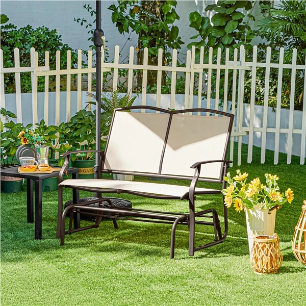 Yaheetech Outdoor Glider 2-Person Outdoor Glider Bench - Image 10
