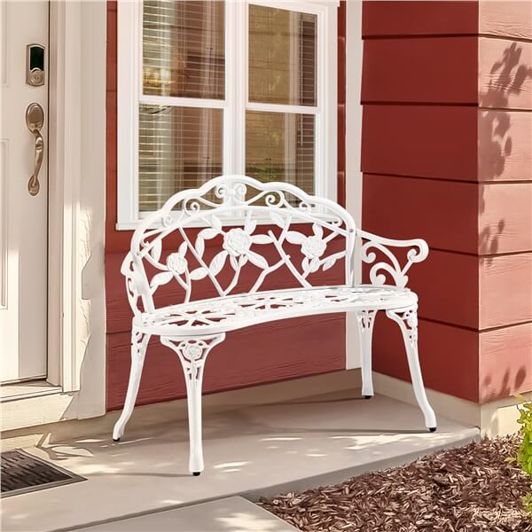 Yaheetech Outdoor Metal Bench - Image 8