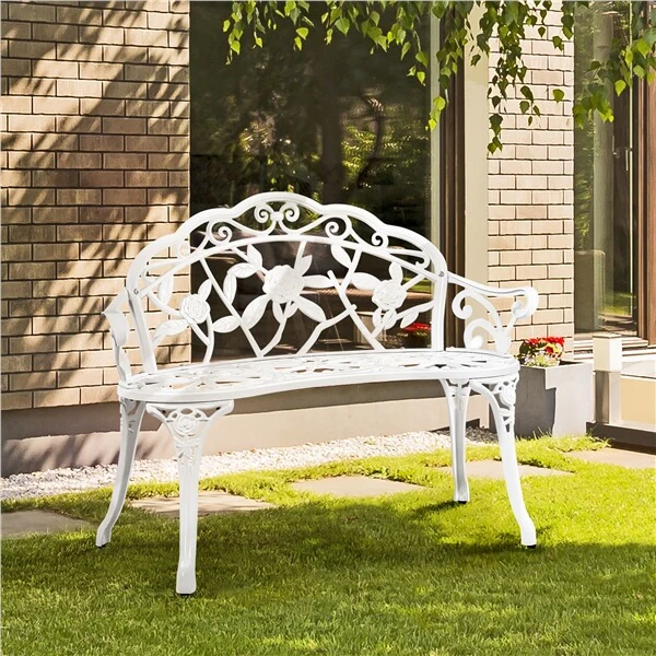 Yaheetech Outdoor Metal Bench - Image 9