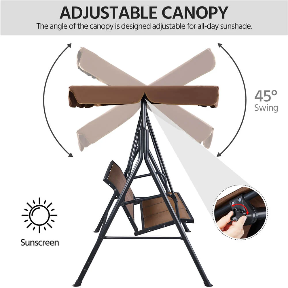 Yaheetech Outdoor Porch Swing Chair - Image 4