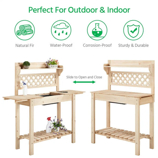 Yaheetech Outdoor Potting Bench - Image 7