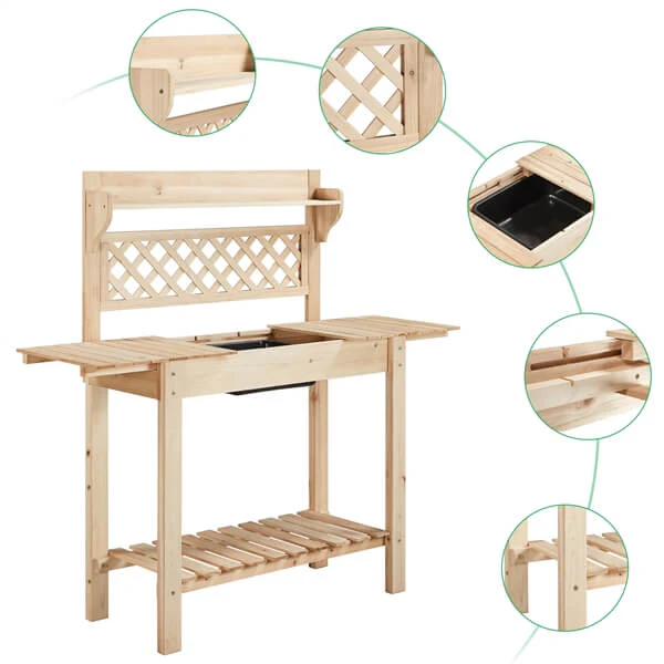 Yaheetech Outdoor Potting Bench - Image 8
