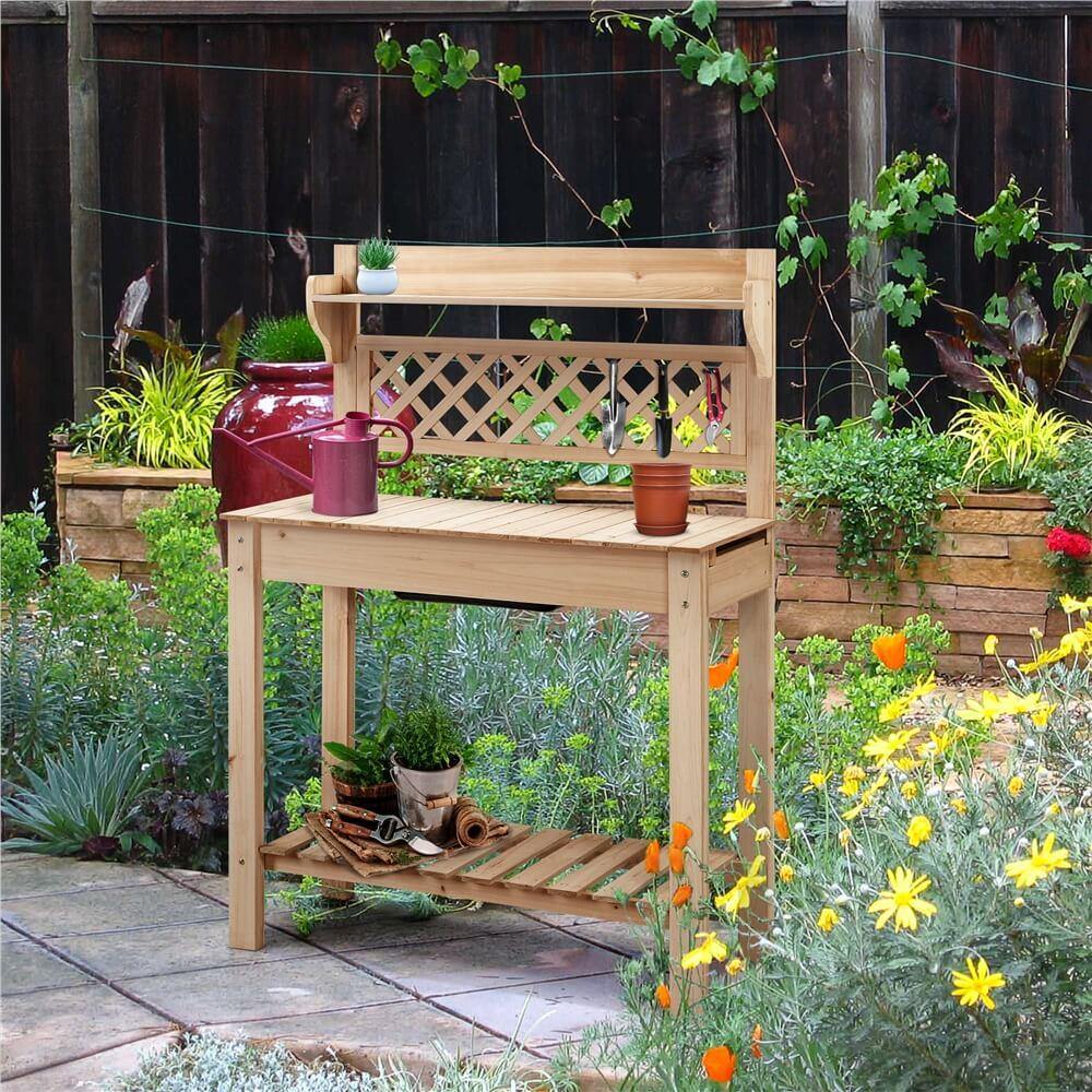 Yaheetech Outdoor Potting Bench - Image 9
