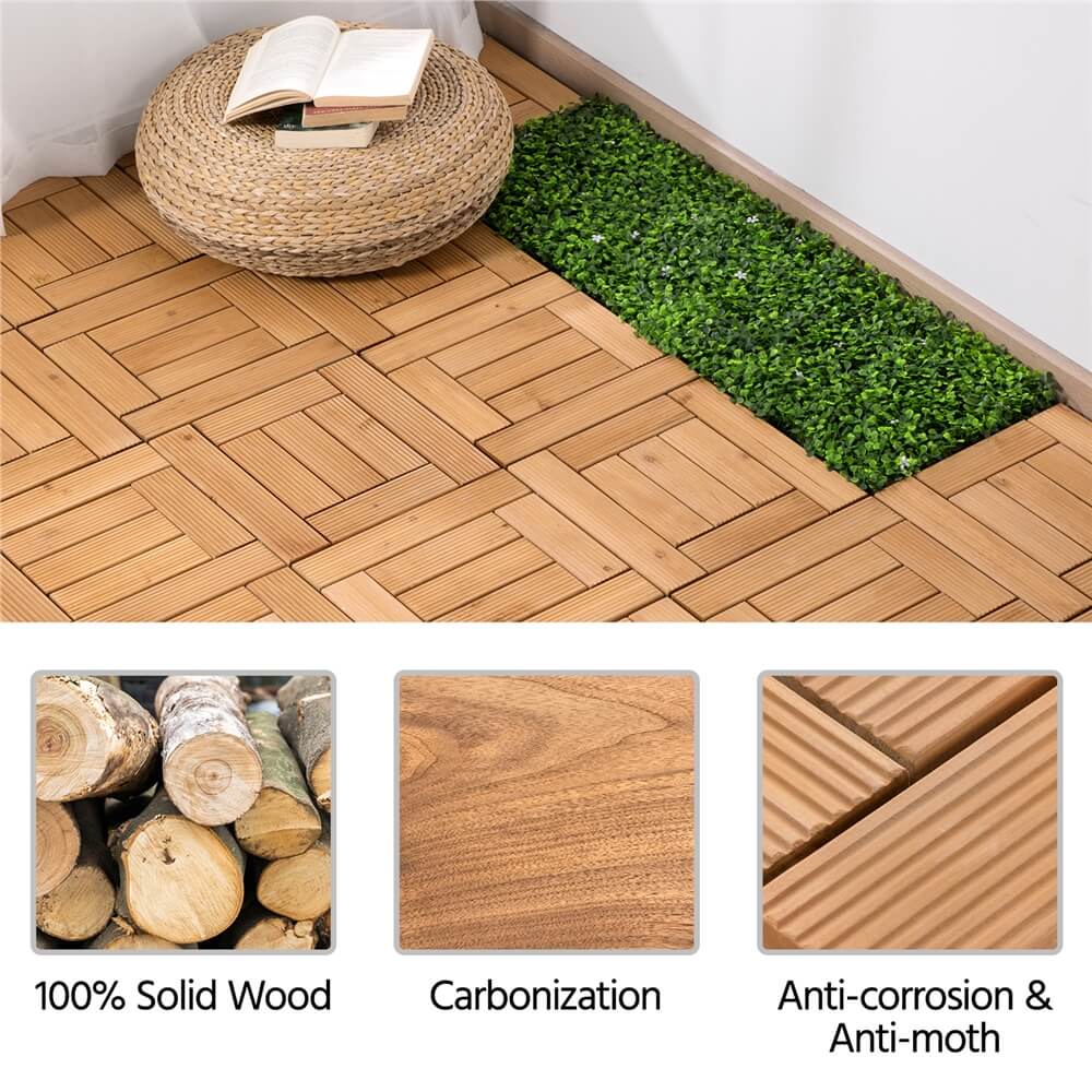 Yaheetech Outdoor Tiles Patio Tiles 27pcs - Image 10
