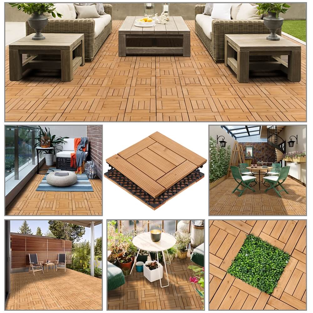 Yaheetech Outdoor Tiles Patio Tiles 27pcs - Image 11