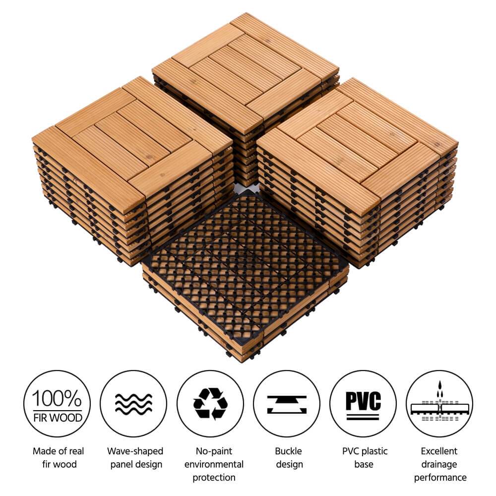 Yaheetech Outdoor Tiles Patio Tiles 27pcs - Image 9