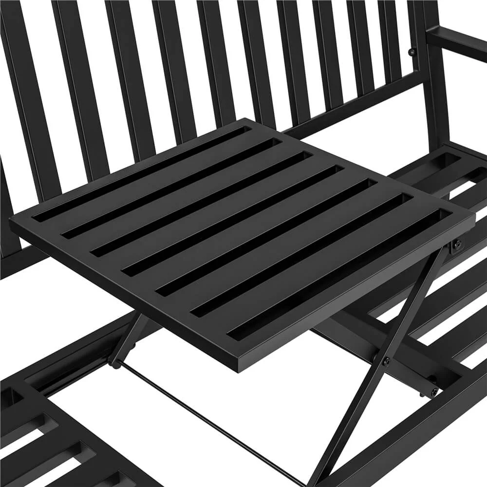 Yaheetech Patio Bench with Middle Table - Image 4