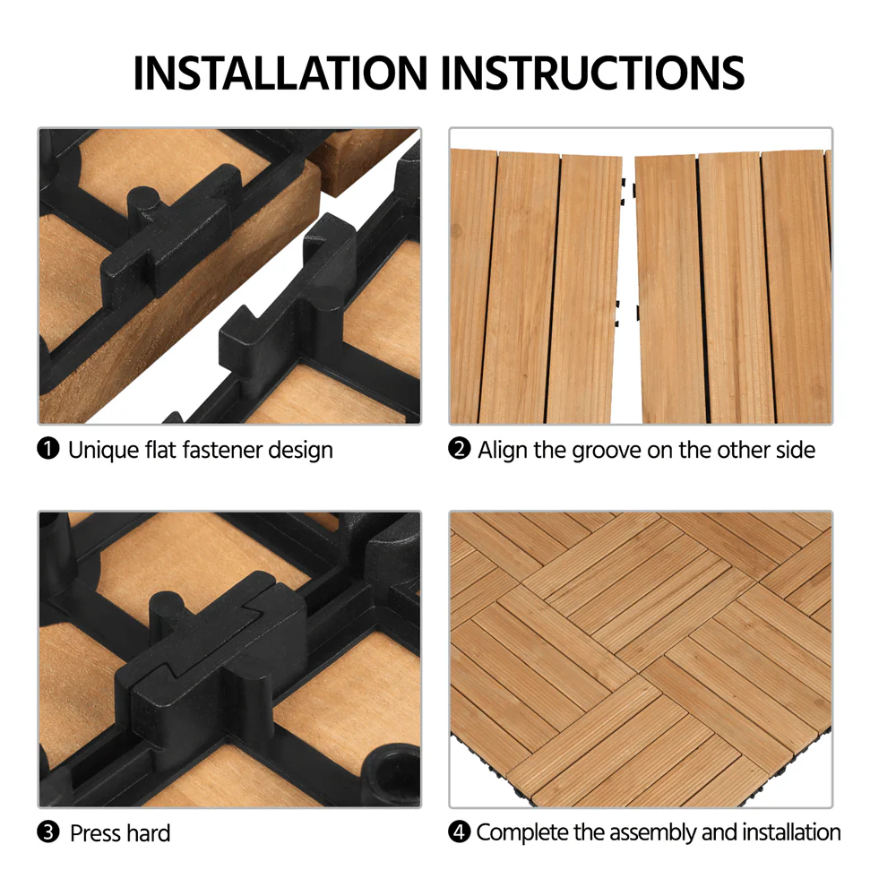 Yaheetech Patio Deck Tiles 27pcs - Image 9