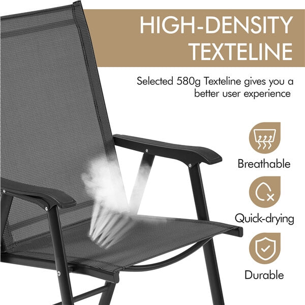 Yaheetech Patio Dining Chairs Set of 4 with Armrests - Image 10