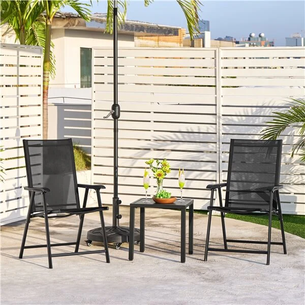 Yaheetech Patio Dining Chairs Set of 4 with Armrests - Image 14