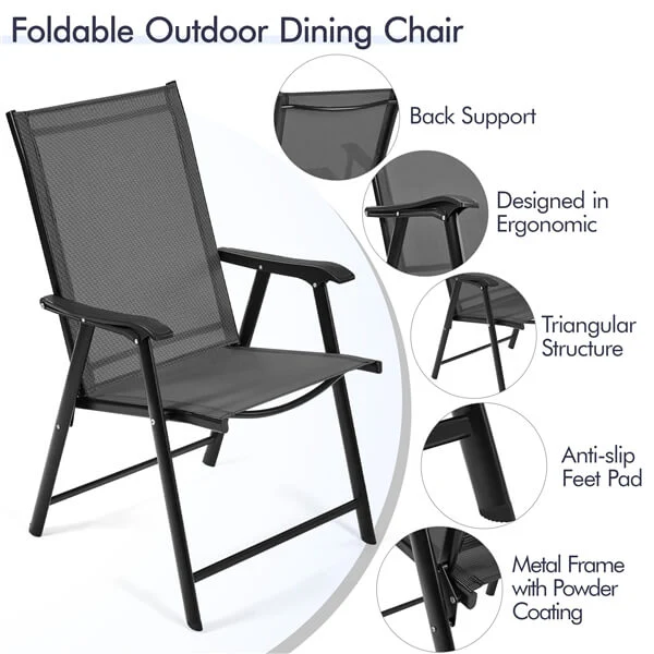 Yaheetech Patio Dining Chairs Outdoor Chairs - Image 5