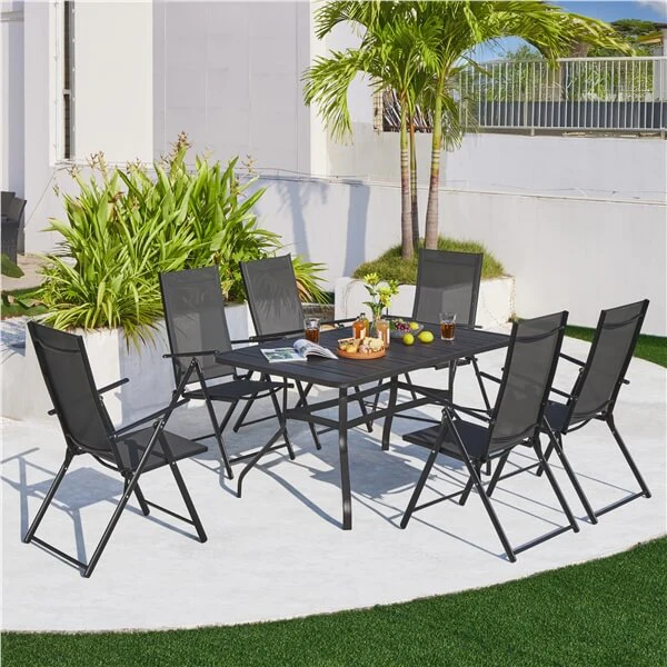 Yaheetech Patio Folding Dining Chairs Set of 2 - Image 14