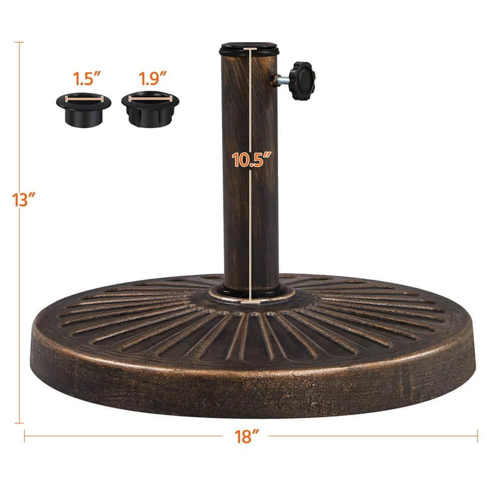 Yaheetech 18'' 26.5lbs Outdoor Patio Umbrella Base - Image 3