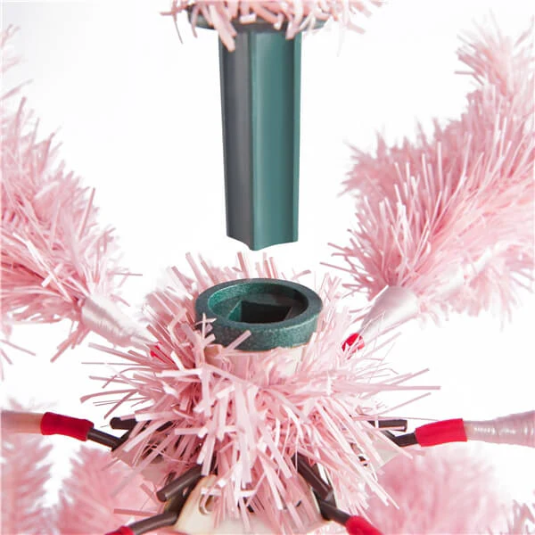 Yaheetech Pink Artificial Christmas Tree - Image 5
