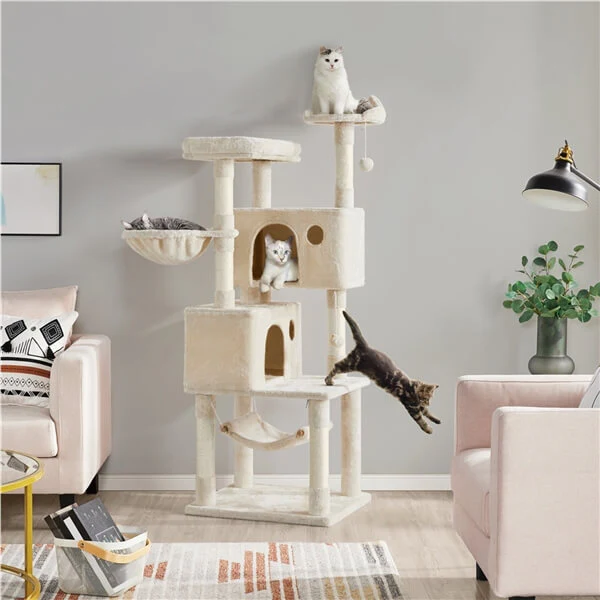 Yaheetech Multi-level Large Cat Tower 64.5 inch - Image 12