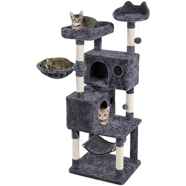 Yaheetech Multi-level Large Cat Tower 64.5 inch - Image 3