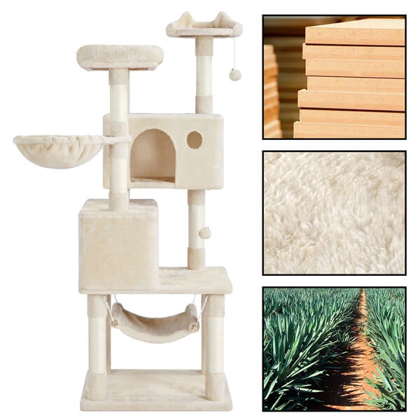 Yaheetech Multi-level Large Cat Tower 64.5 inch - Image 9
