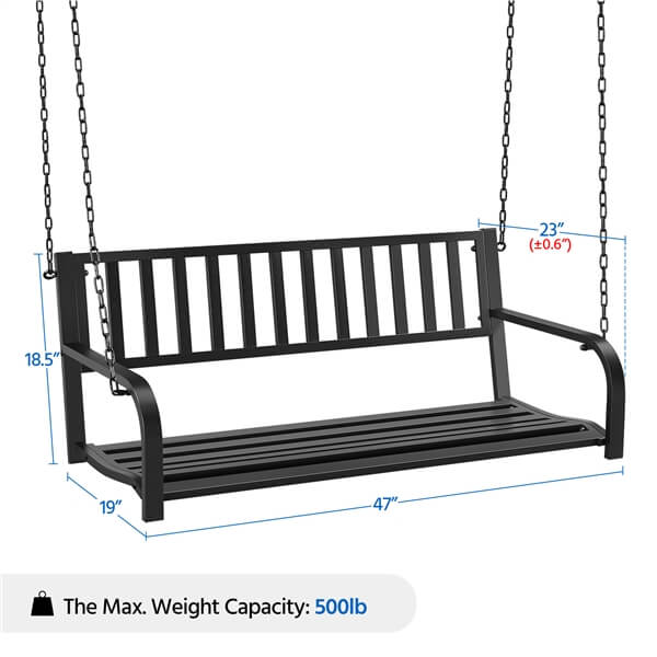 Yaheetech Porch Swing Hanging Bench - Image 3