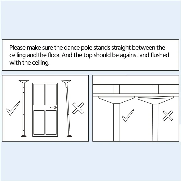 Yaheetech Portable 45mm Spinning Static Dancing Pole - Image 10