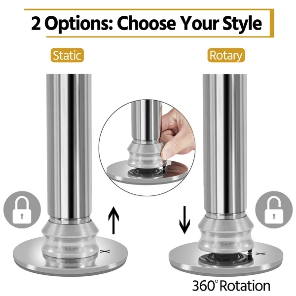 Yaheetech Portable 45mm Spinning Static Dancing Pole - Image 3