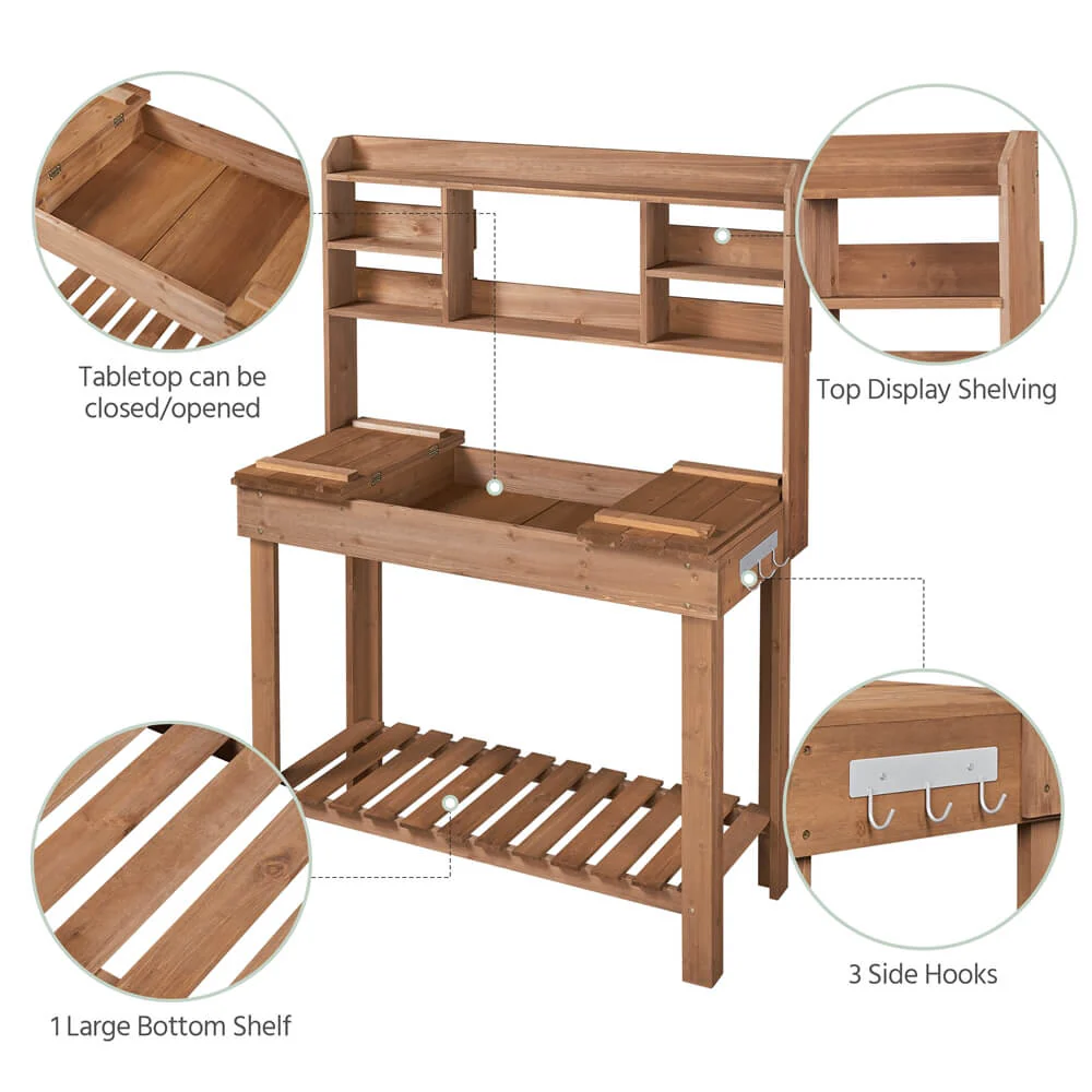 Yaheetech Potting Bench Germination Table - Image 6