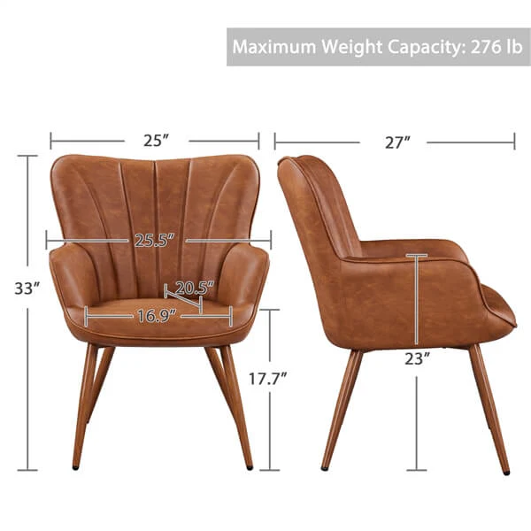 Yaheetech PU Leather Armchair - Image 3