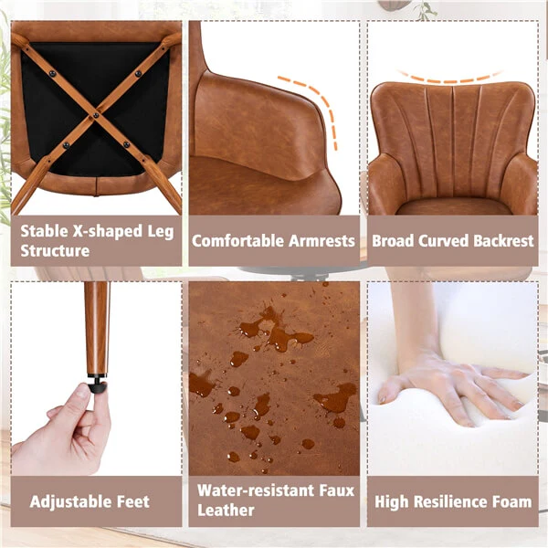 Yaheetech PU Leather Armchair - Image 4