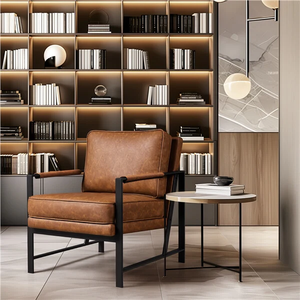 Yaheetech Set of 2 PU Leather Armchairs - Image 16