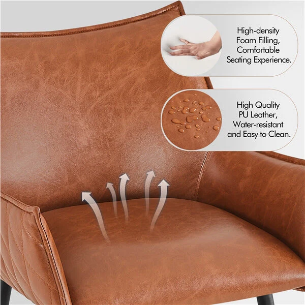 Yaheetech PU Leather Bar Stools Set of 6 - Image 5