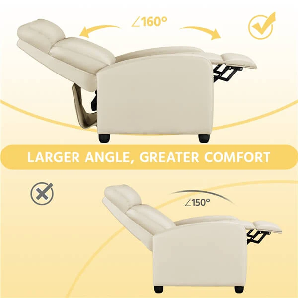 Yaheetech PU Leather Reclining Chair Set of 2 - Image 10
