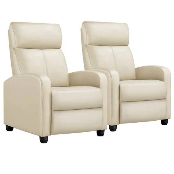 Yaheetech PU Leather Reclining Chair Set of 2 - Image 2