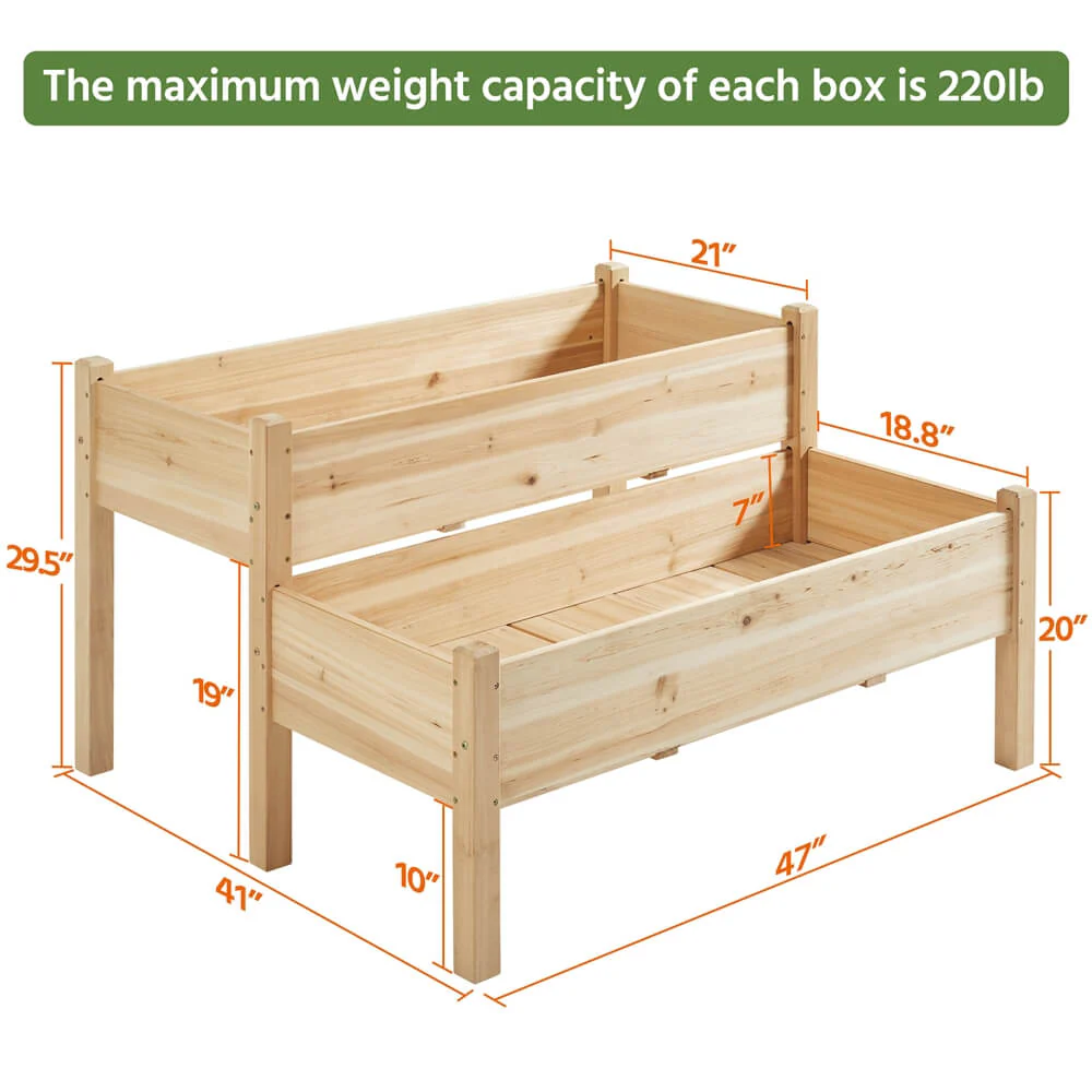 Yaheetech Raised Garden Bed 2-tier - Image 3