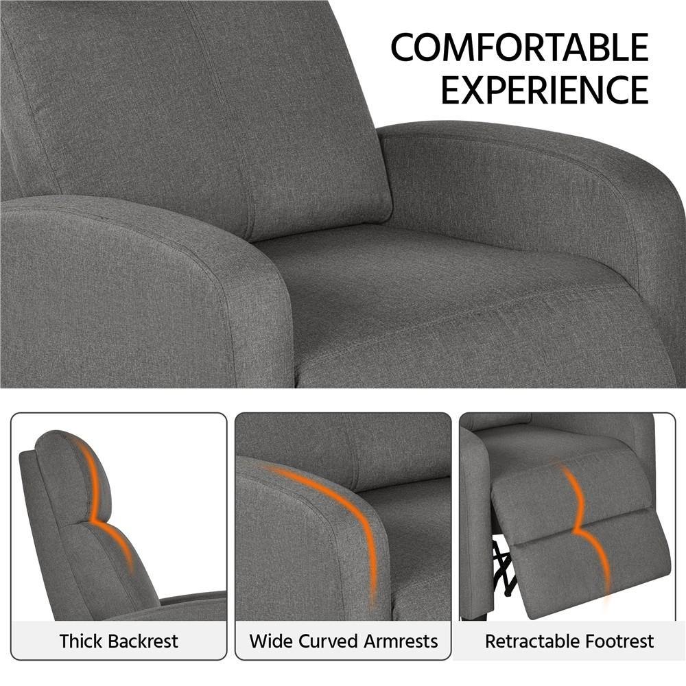 Yaheetech Recliner Chair Sofa - Image 7