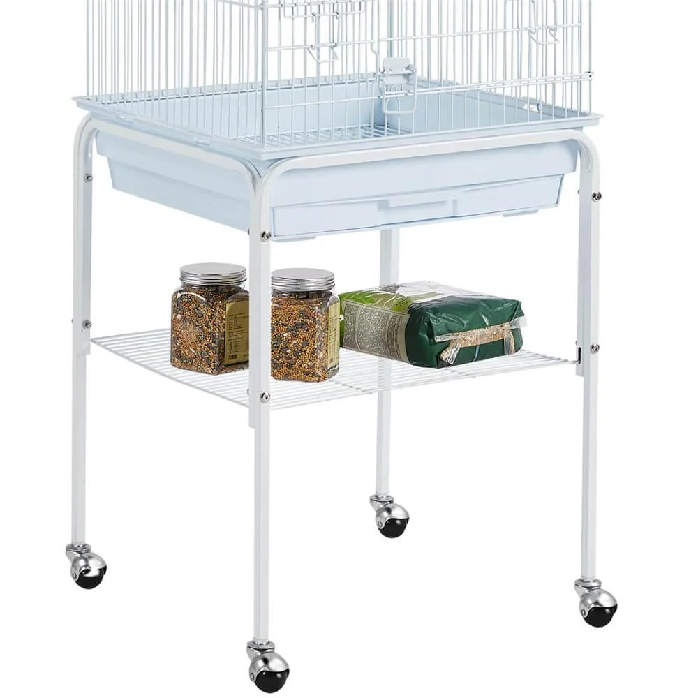 Yaheetech Rolling Bird Cage with Stand - Image 5