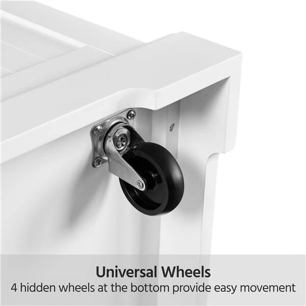 Yaheetech Rolling Kitchen Island Cart with 3 Drawers - Image 6