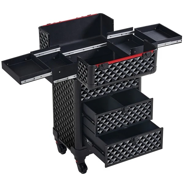 Yaheetech Rolling Makeup Train Case - Image 3