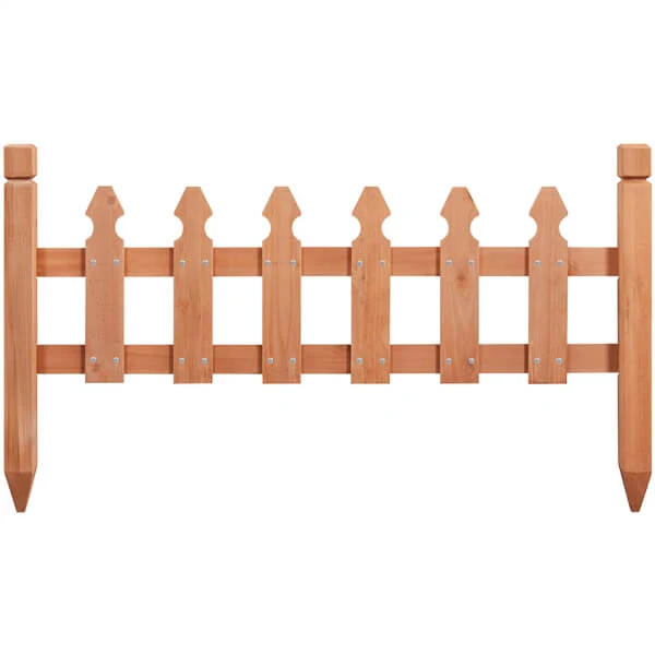 Yaheetech Rustic Wood Garden Fence Set of 5 - Image 4