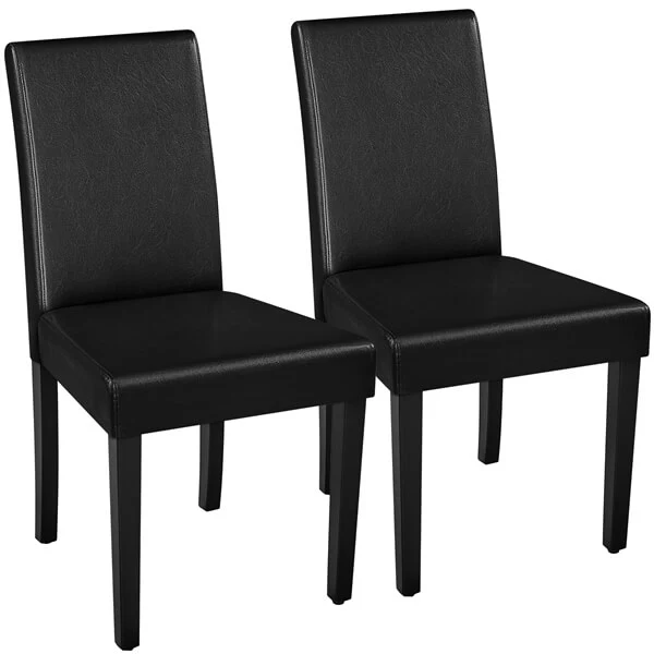 Yaheetech Set of 2 Faux Leather Modern Dining Room Chairs