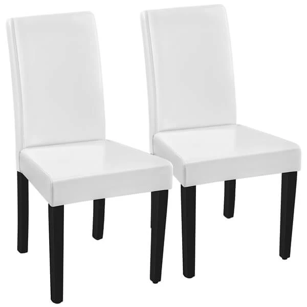 Yaheetech Set of 2 Faux Leather Modern Dining Room Chairs - Image 3