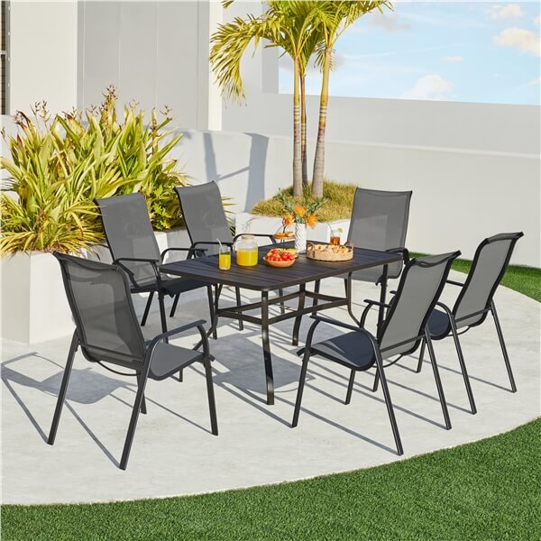 Yaheetech Set of 2 Patio Dining Chairs - Image 14