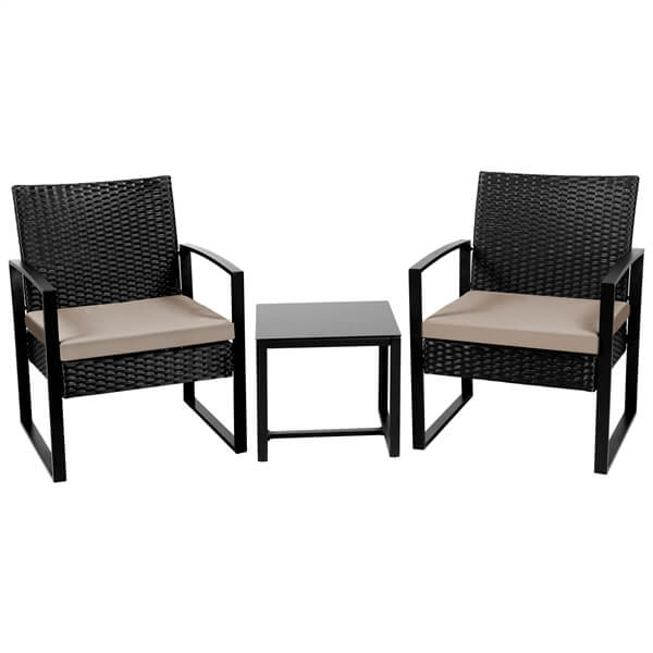 Yaheetech Wicker Chairs & Table - Image 3