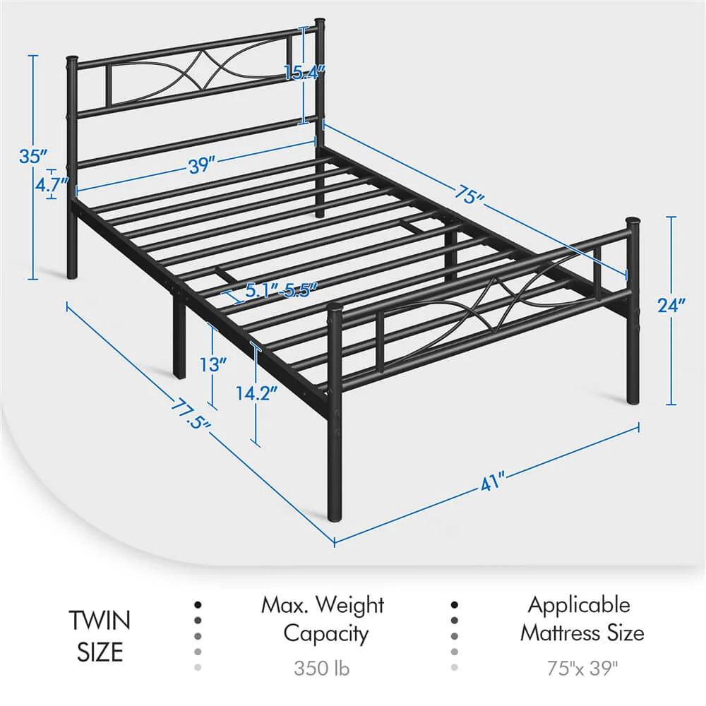 Yaheetech Platform Bed Frame - Image 3