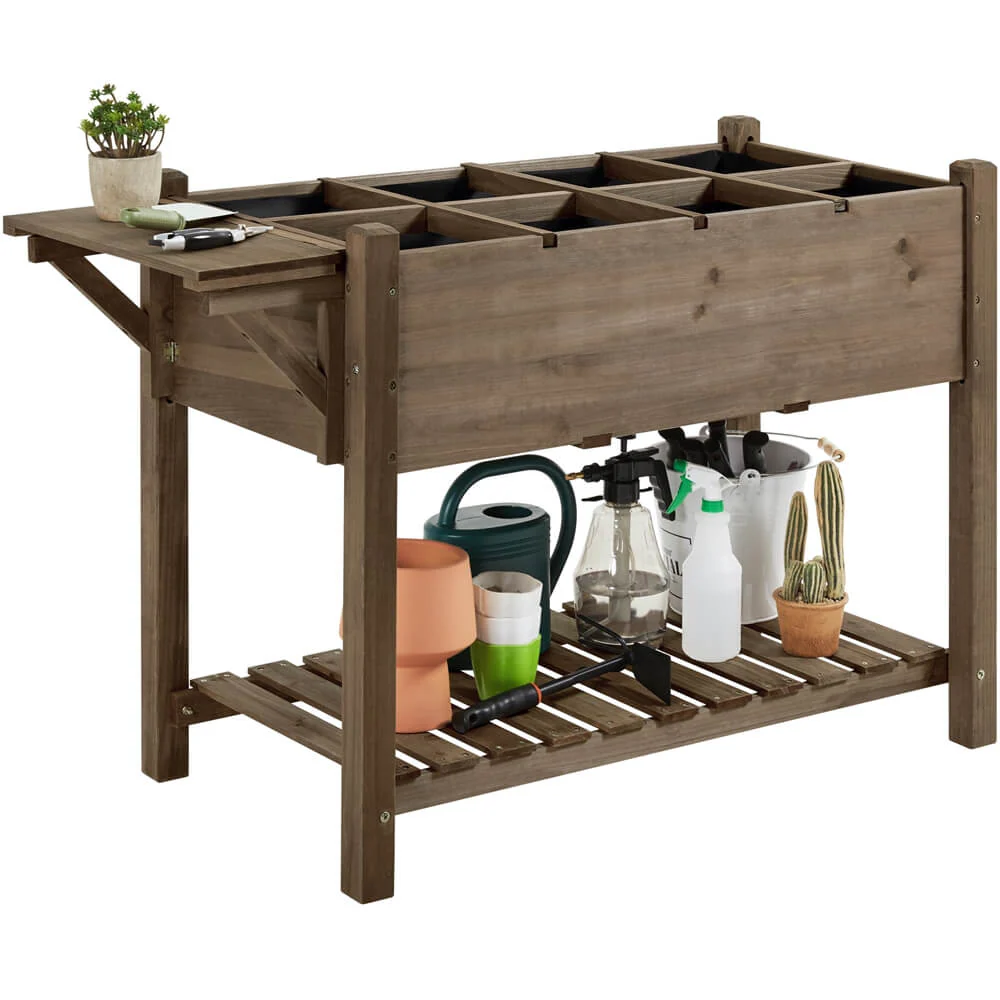 Yaheetech Solid Wood Elevated Garden Bed - Image 2