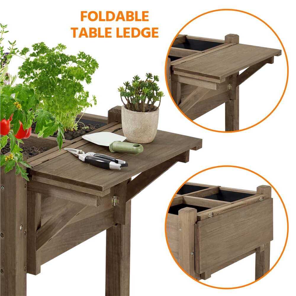 Yaheetech Solid Wood Elevated Garden Bed - Image 5