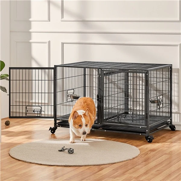 Yaheetech Stackable Dog Crate with Divider 43''
