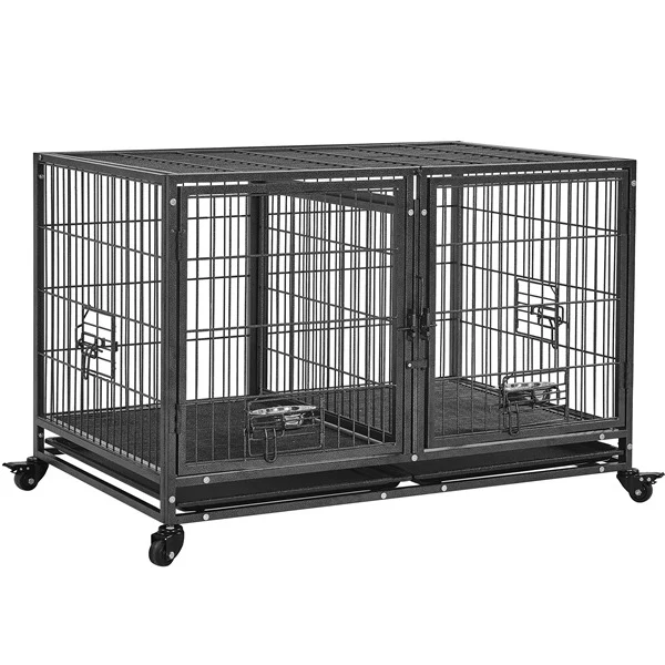Yaheetech Stackable Dog Crate with Divider 43'' - Image 2