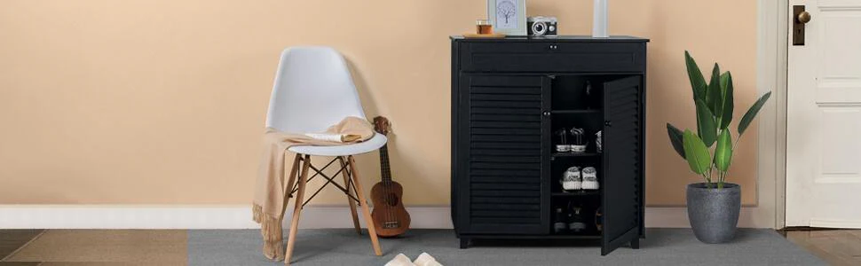 Yaheetech Storage Cabinet with Drawer - Image 6