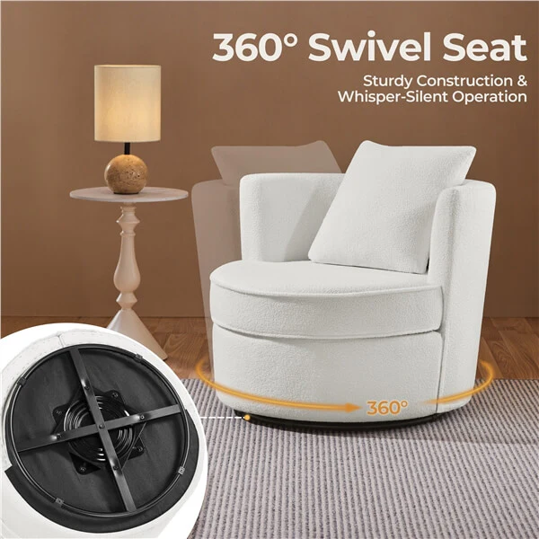 Yaheetech Swivel Accent Chair - Image 5
