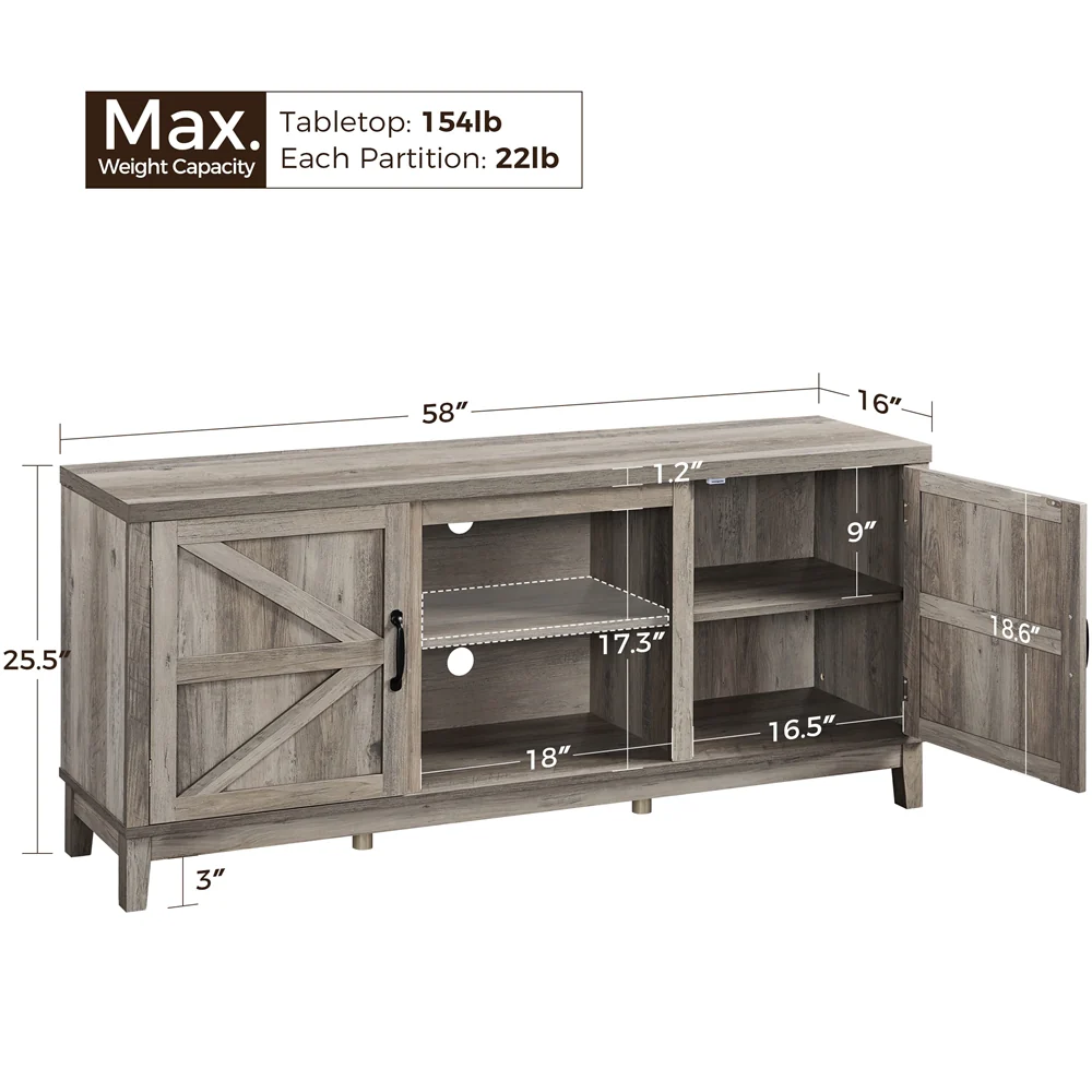 Yaheetech TV Stand for TVs up to 65in - Image 4