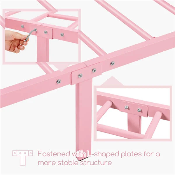 Yaheetech Twin Size Bed Frame Metal Platform Bed - Image 5